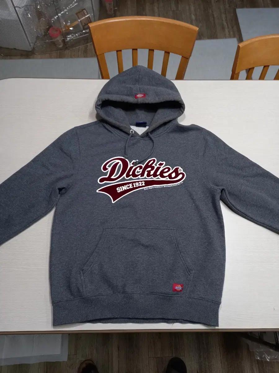 L100-XL105 Dickies 기모 후드티 그레이 L-549